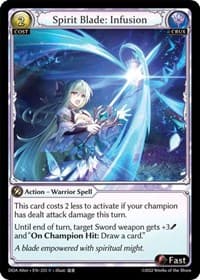 Spirit Blade: Infusion - Dawn of Ashes Alter Edition - Grand Archive TCG card