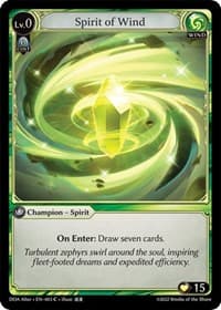 Spirit of Wind - Dawn of Ashes Alter Edition - Grand Archive TCG card