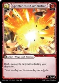 Spontaneous Combustion - Dawn of Ashes Alter Edition - Grand Archive TCG card