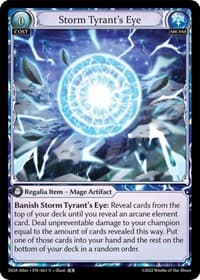 Storm Tyrant's Eye - Dawn of Ashes Alter Edition - Grand Archive TCG card