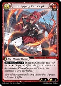 Strapping Conscript - Dawn of Ashes Alter Edition - Grand Archive TCG card