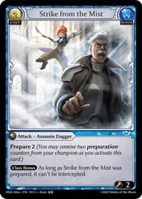 Strike from the Mist - Dawn of Ashes Alter Edition - Grand Archive TCG card