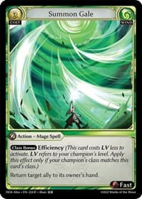 Summon Gale - Dawn of Ashes Alter Edition - Grand Archive TCG card