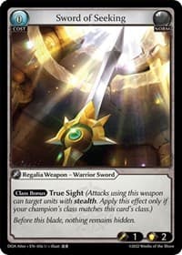 Sword of Seeking - Dawn of Ashes Alter Edition - Grand Archive TCG card