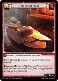 Tempered Steel - Dawn of Ashes Alter Edition - Grand Archive TCG card