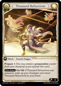 Thousand Refractions - Dawn of Ashes Alter Edition - Grand Archive TCG card