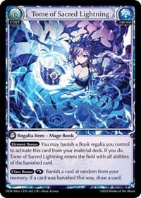 Tome of Sacred Lightning - Dawn of Ashes Alter Edition - Grand Archive TCG card