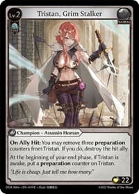Tristan, Grim Stalker - Dawn of Ashes Alter Edition - Grand Archive TCG card
