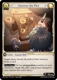 Uncover the Plot - Dawn of Ashes Alter Edition - Grand Archive TCG card