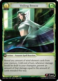 Veiling Breeze - Dawn of Ashes Alter Edition - Grand Archive TCG card