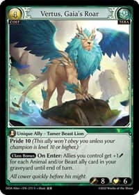 Vertus, Gaia's Roar - Dawn of Ashes Alter Edition - Grand Archive TCG card