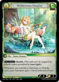 Wilderness Harpist - Dawn of Ashes Alter Edition - Grand Archive TCG card