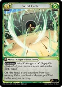 Wind Cutter - Dawn of Ashes Alter Edition - Grand Archive TCG card