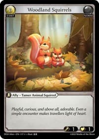 Woodland Squirrels - Dawn of Ashes Alter Edition - Grand Archive TCG card