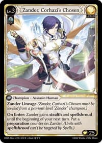 Zander, Corhazi's Chosen - Dawn of Ashes Alter Edition - Grand Archive TCG card