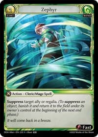 Zephyr - Dawn of Ashes Alter Edition - Grand Archive TCG card
