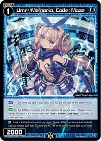 Umr//Memoria, Code: Maze - Spread Diva - WIXOSS card
