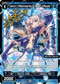 Umr//Memoria, Code: Maze (Parallel Foil) - Spread Diva - WIXOSS card