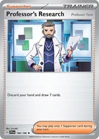 Professor's Research [Professor Turo] - 190/198 (Non-Holo) - Deck Exclusives - Pokemon card