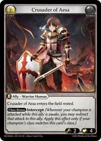 Crusader of Aesa - 2022 Demo Deck - Grand Archive TCG card