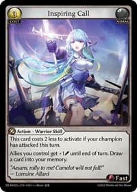 Inspiring Call - 2022 Demo Deck - Grand Archive TCG card