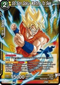 SS Son Goku, Waiting To See - Wild Resurgence - Dragon Ball Super: Masters card