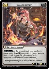 Weaponsmith - 2022 Demo Deck - Grand Archive TCG card