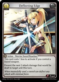 Deflecting Edge - Dawn of Ashes Prelude - Grand Archive TCG card