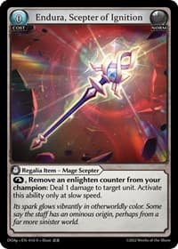 Endura, Scepter of Ignition - Dawn of Ashes Prelude - Grand Archive TCG card
