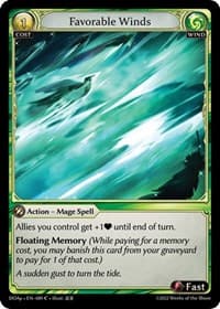 Favorable Winds - Dawn of Ashes Prelude - Grand Archive TCG card