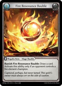 Fire Resonance Bauble - Dawn of Ashes Prelude - Grand Archive TCG card