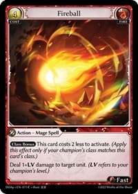 Fireball - Dawn of Ashes Prelude - Grand Archive TCG card