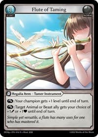 Flute of Taming - Dawn of Ashes Prelude - Grand Archive TCG card