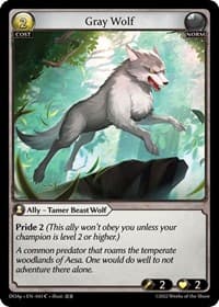 Gray Wolf - Dawn of Ashes Prelude - Grand Archive TCG card