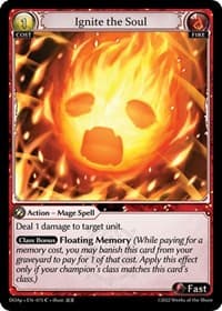 Ignite the Soul - Dawn of Ashes Prelude - Grand Archive TCG card