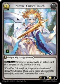 Nimue, Cursed Touch - Dawn of Ashes Prelude - Grand Archive TCG card