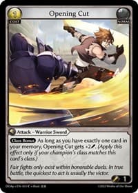 Opening Cut - Dawn of Ashes Prelude - Grand Archive TCG card