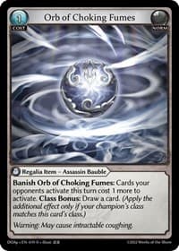 Orb of Choking Fumes - Dawn of Ashes Prelude - Grand Archive TCG card