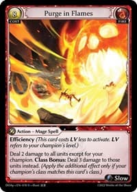 Purge in Flames - Dawn of Ashes Prelude - Grand Archive TCG card