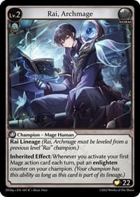 Rai, Archmage - Dawn of Ashes Prelude - Grand Archive TCG card
