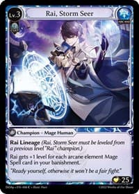 Rai, Storm Seer - Dawn of Ashes Prelude - Grand Archive TCG card