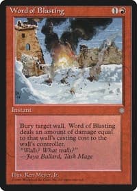 Word of Blasting - Ice Age - Magic: The Gathering card
