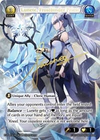 Lunete, Frostbinder Priest - Dawn of Ashes Event Pack - Grand Archive TCG card