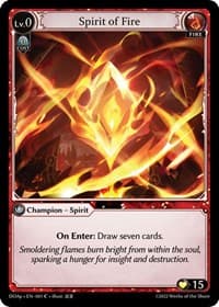 Spirit of Fire - Dawn of Ashes Prelude - Grand Archive TCG card