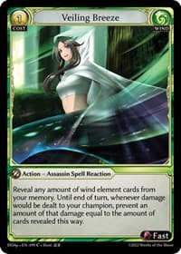 Veiling Breeze - Dawn of Ashes Prelude - Grand Archive TCG card