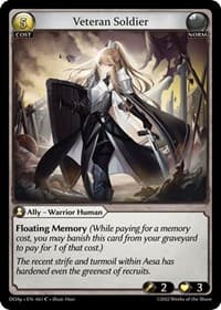 Veteran Soldier - Dawn of Ashes Prelude - Grand Archive TCG card