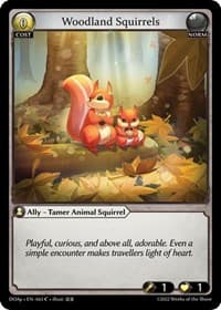 Woodland Squirrels - Dawn of Ashes Prelude - Grand Archive TCG card