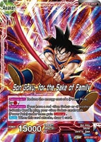 Son Goku // Son Goku, for the Sake of Family - Wild Resurgence - Dragon Ball Super: Masters card