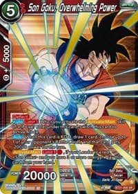 Son Goku, Overwhelming Power - Wild Resurgence - Dragon Ball Super: Masters card