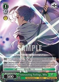 Intersecting Feelings, Mito - Sword Art Online Animation 10th Anniversary - Weiss Schwarz card